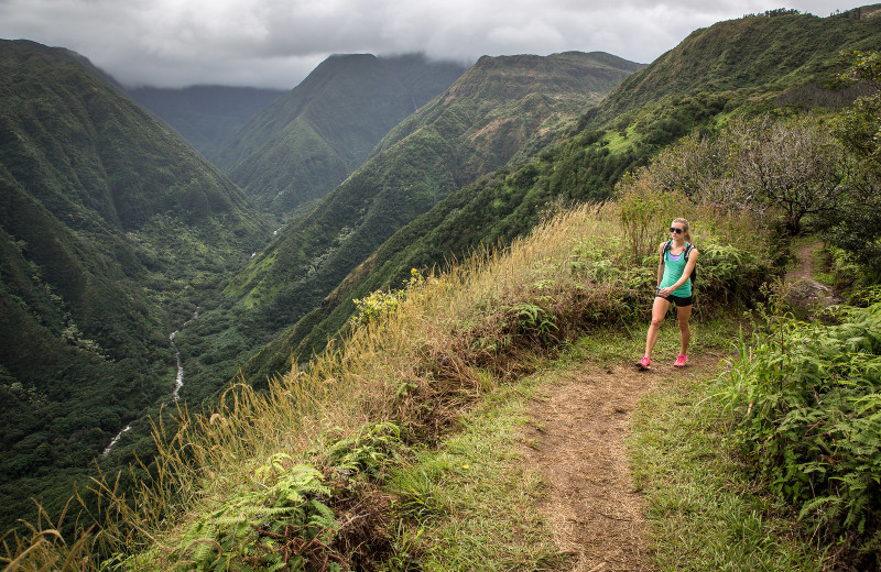 Hiking at Travaasa Hana.