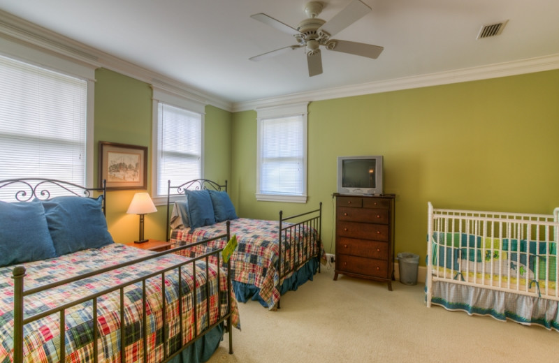 Vacation rental bedroom at Hodnett Cooper.