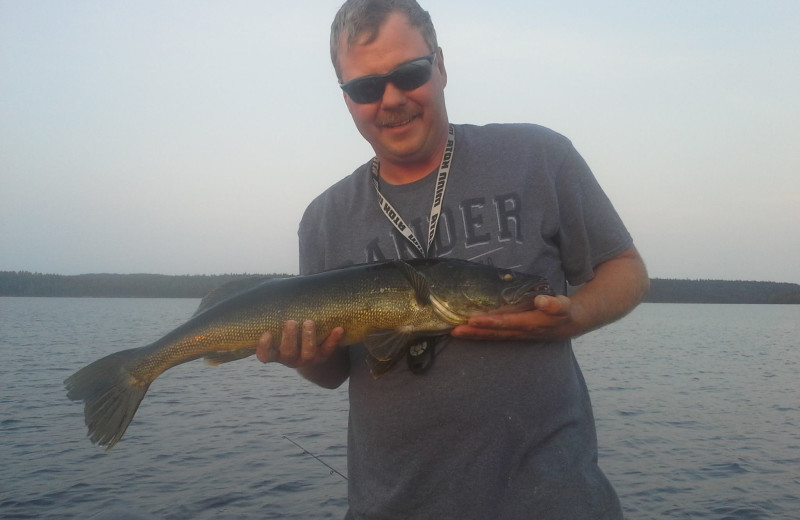 Fishing at Red Pine Wilderness Lodge.