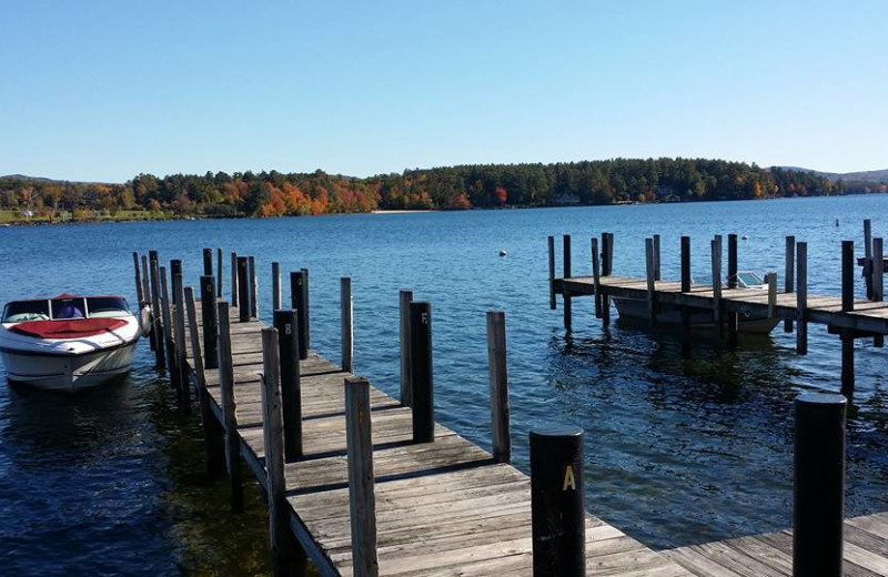 Dock at Windrifter Resort.