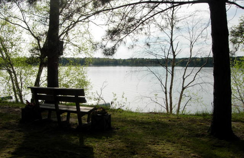 Lake view at Black Pine Beach Resort.