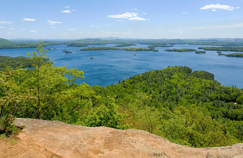 Lake view at Cottage Place on Squam Lake.