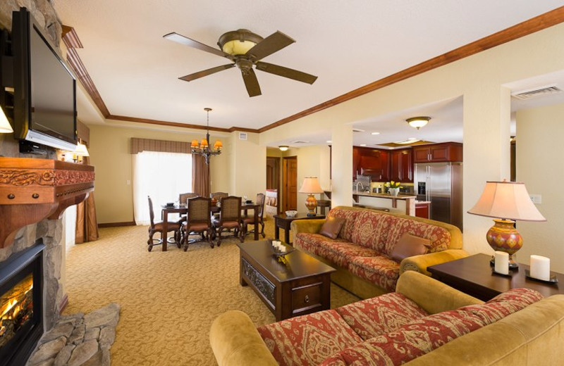 Guest living room at Westgate Park City Resort & Spa.