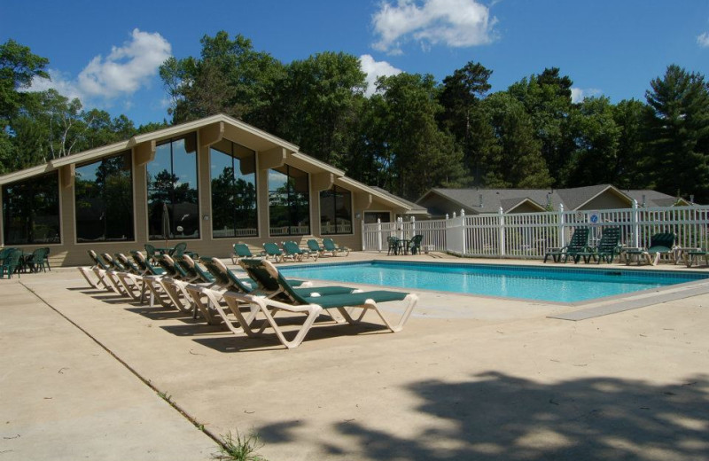 Outdoor pool at Kavanaugh's Sylvan Lake Resort.