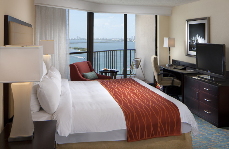 Guest room at Miami Biscayne Bay Hotel.