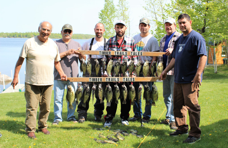 Fishing at Timber Trails Resort.