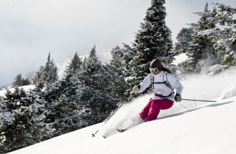 Skiing near Wort Hotel.