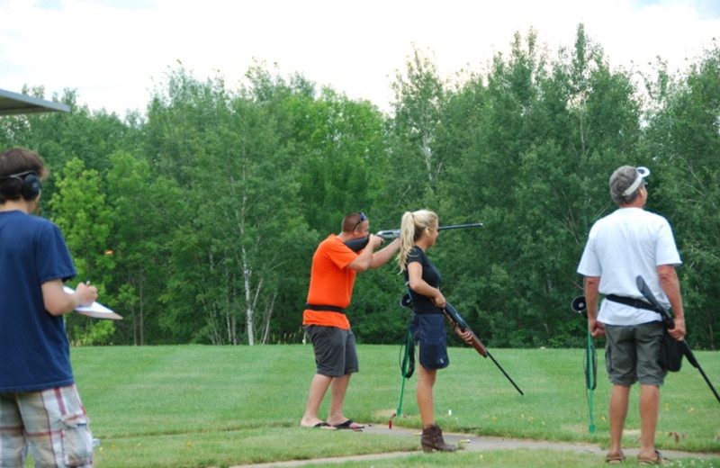 Rifle practice at Quarterdeck Resort.