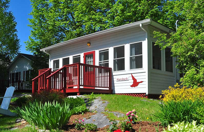 Cabin exterior at Tyler Place Family Resort.