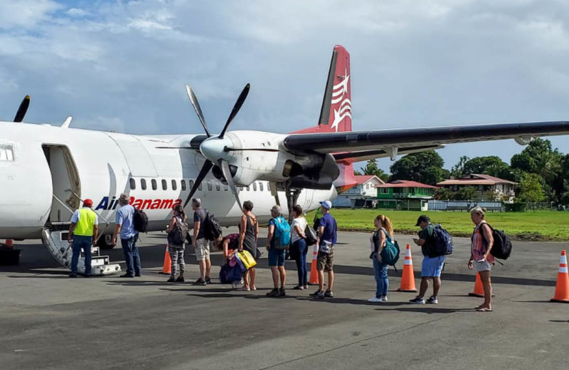 Plane transport to Bocas Bali Resort.