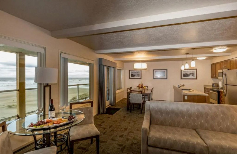 Guest room at Driftwood Shores Resort and Conference Center.