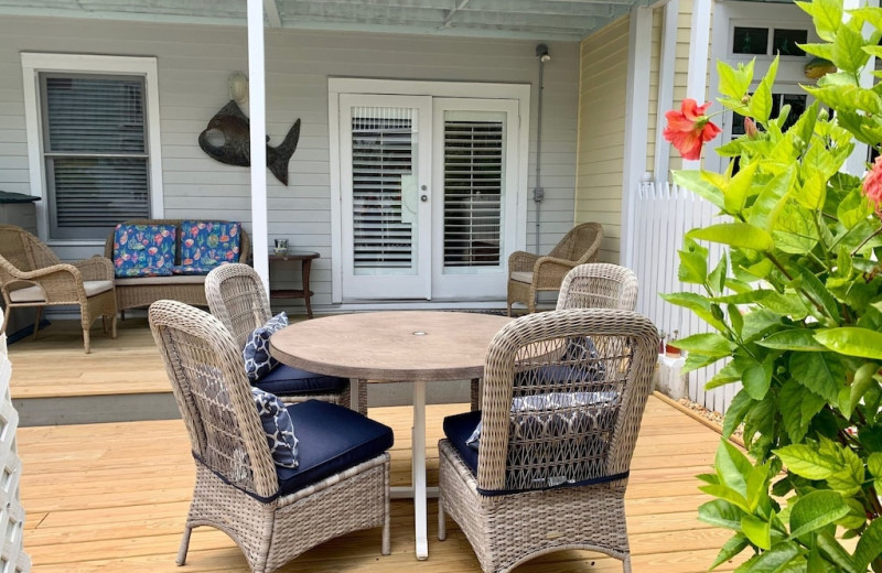 Rental patio at 1800 Atlantic, All Florida Keys Property Management.