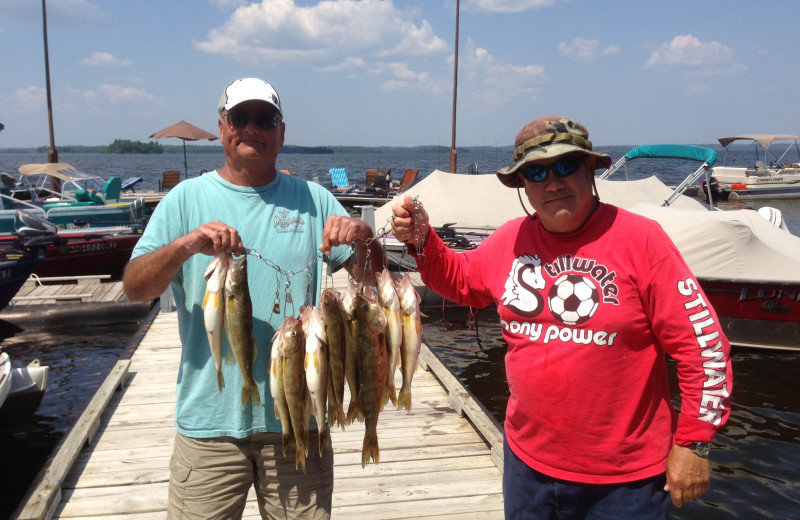 Fishing at Cabin O'Pines Resort & Campground.