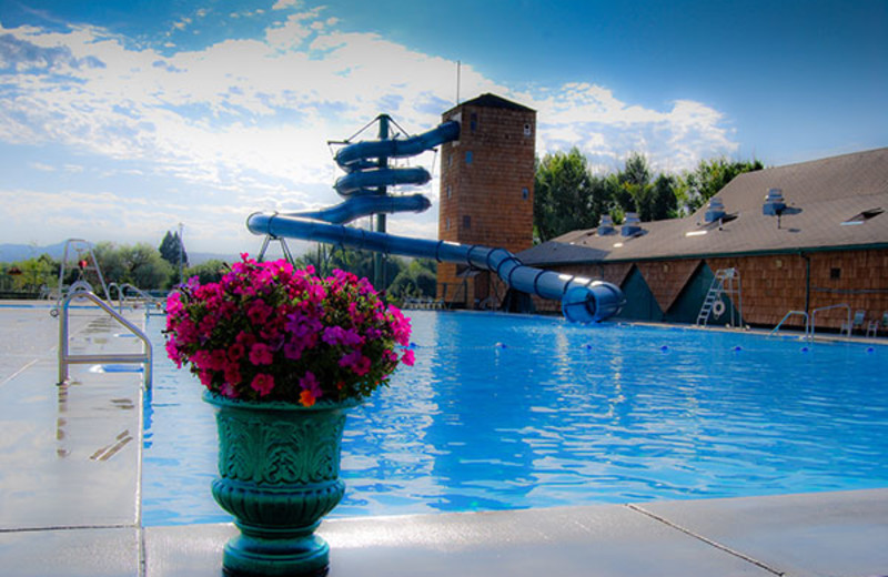 Outdoor pool at Fairmont Hot Springs Resort.