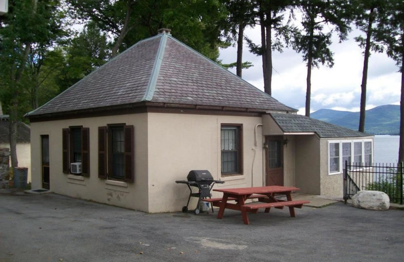 Cottage exterior at The Depe Dene Resort.