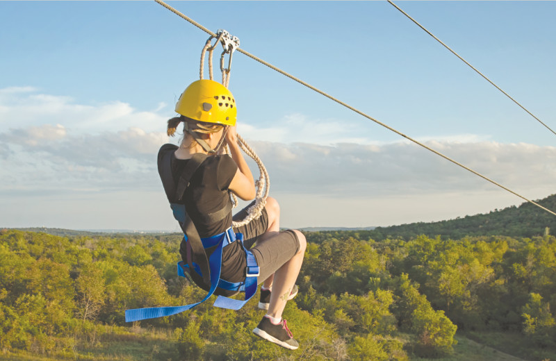 Zipline at POSTOAK Lodge