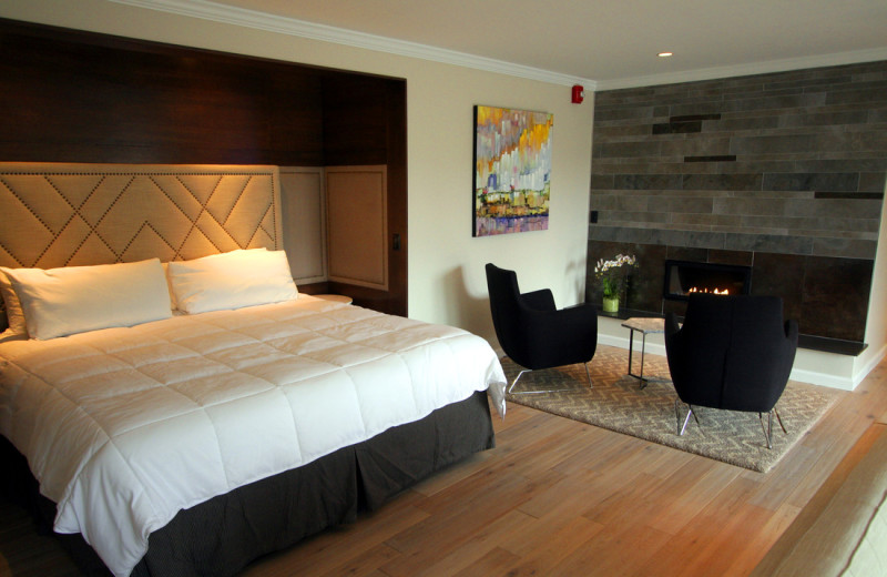 Guest room at Interlaken Resort & Conference Center.