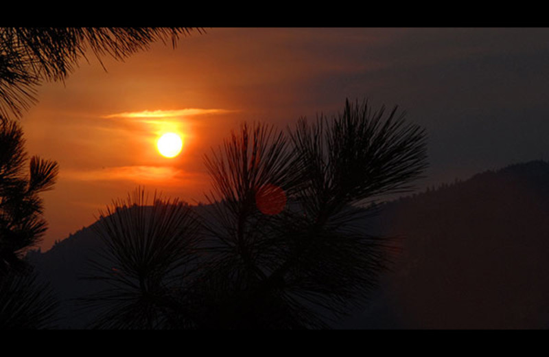 Sunset at Sourdough Lodge.