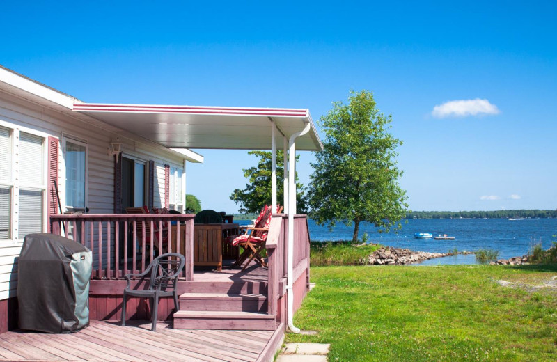 Cottage exterior at Great Blue Resorts- McCreary's Beach Resort.