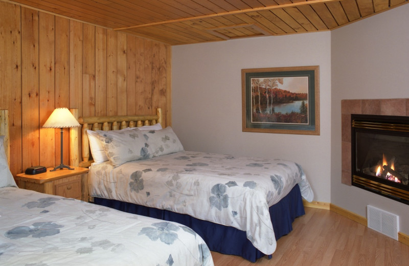 Guest room at Overlander Mountain Lodge.