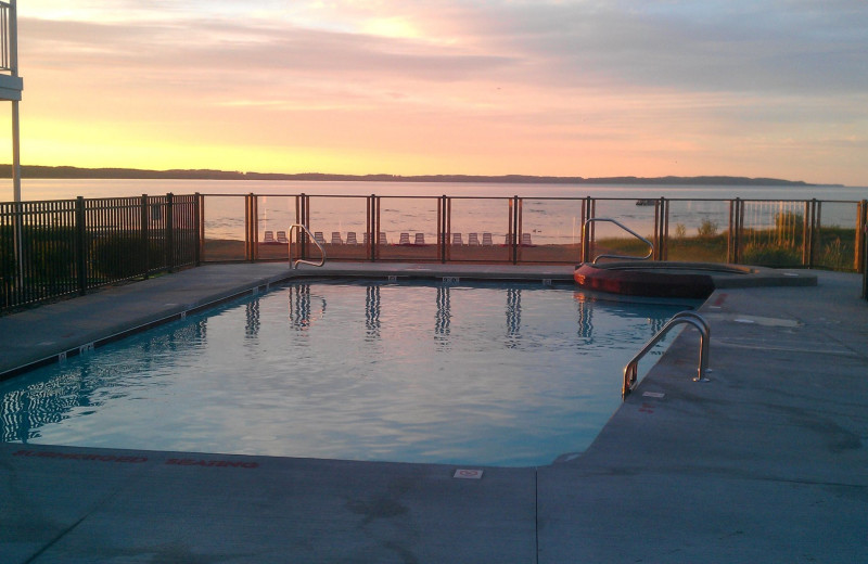 Outdoor pool at The Cherry Tree Inn & Suites.