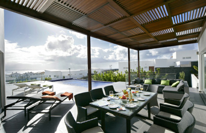 Private patio at Playa Blanca.