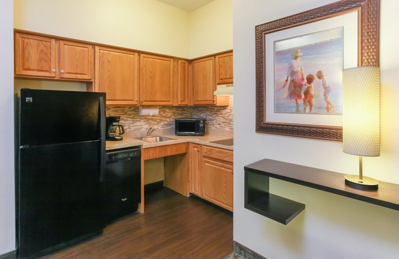 Guest kitchen at Staybridge Suites Naples-Gulf Coast.