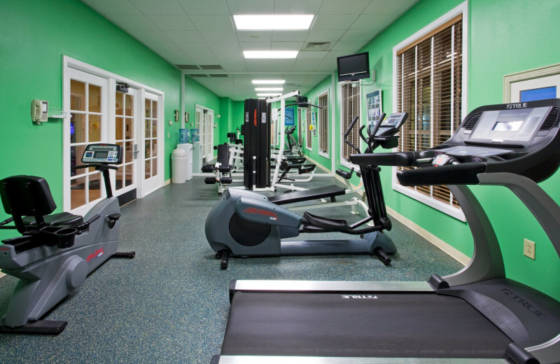 Fitness center at Holiday Inn Club Vacations South Beach Resort.