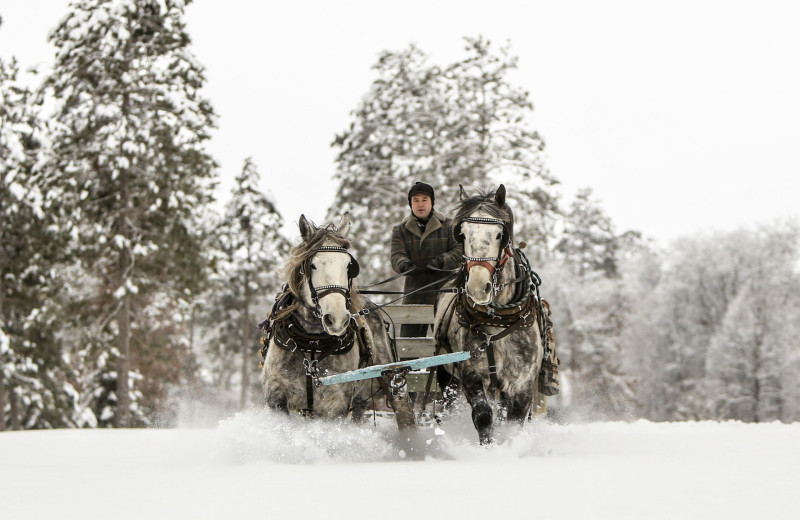 Winter at Grand View Lodge.