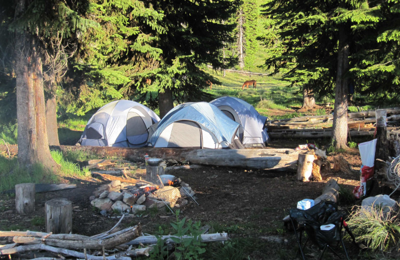 Camping at Silver Spur Outfitters.