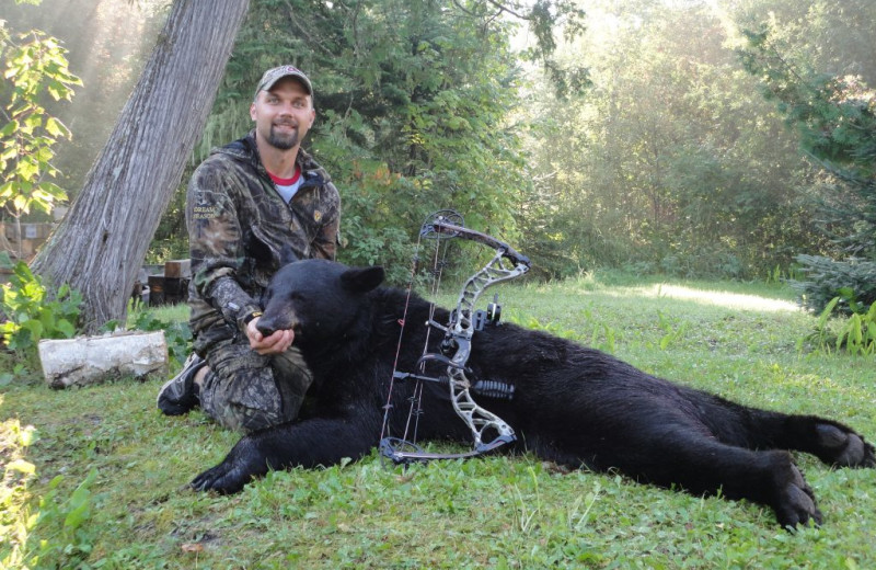 Bear hunting at Rainbow Point Lodge.