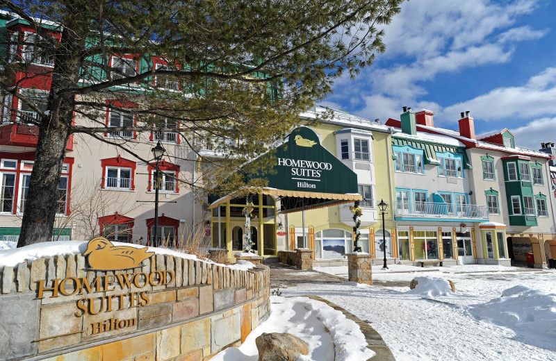 Exterior view of Homewood Suites by Hilton Mont-Tremblant Resort.