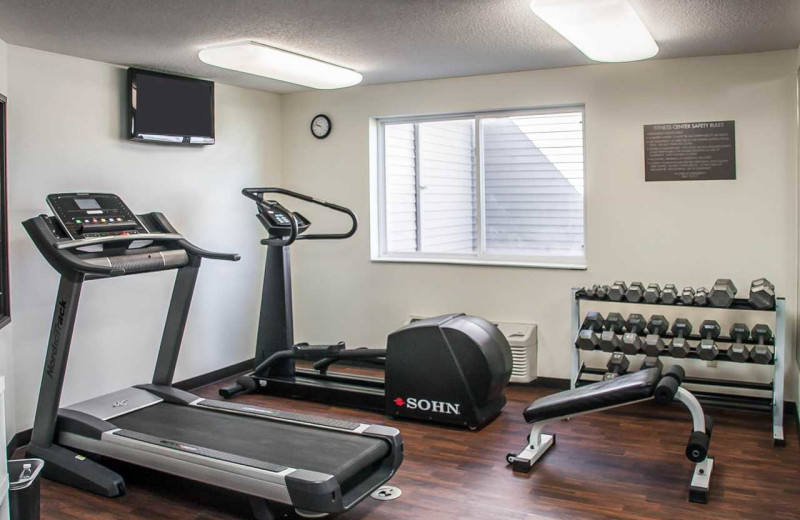 Fitness room at Comfort Inn Fergus Falls.