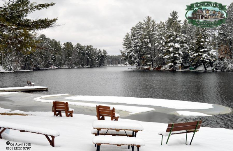 Lake view at Edgewater Inn & Cottages.