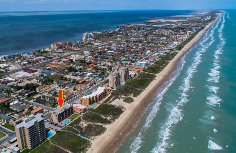 Aerial view of island at Seabreeze I.