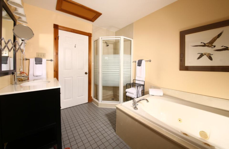 Guest bathroom at Kettle Creek Inn & Restaurant.