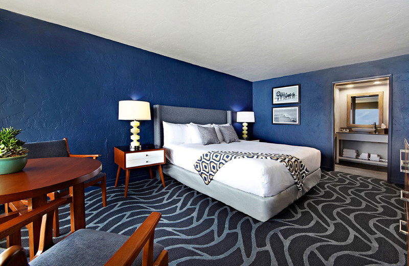 Guest room at Monterey Tides.