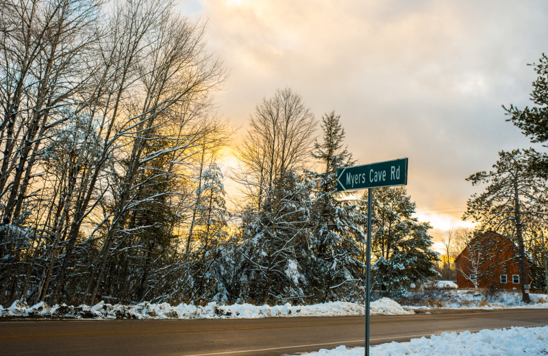 Winter at Myers Cave Resort.