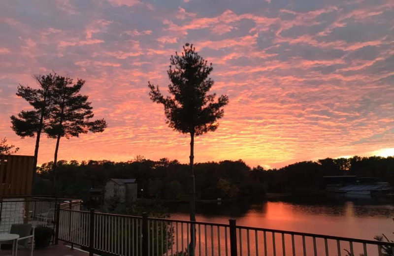 Sunset at Cliffside Resort & Suites.