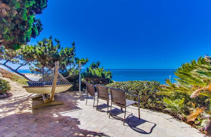 Rental patio at Cal Vacation Homes.