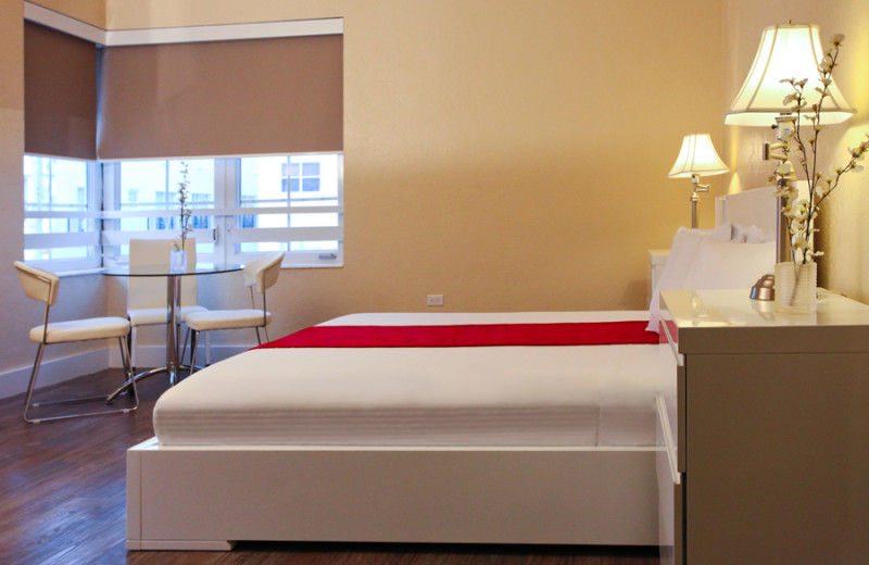 Guest room at Ocean Five Hotel.