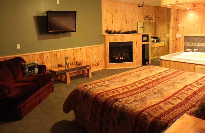 Guest room at Vacationland Inn.