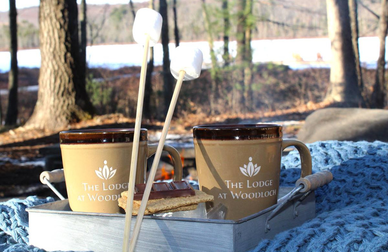 S'mores at The Lodge at Woodloch.