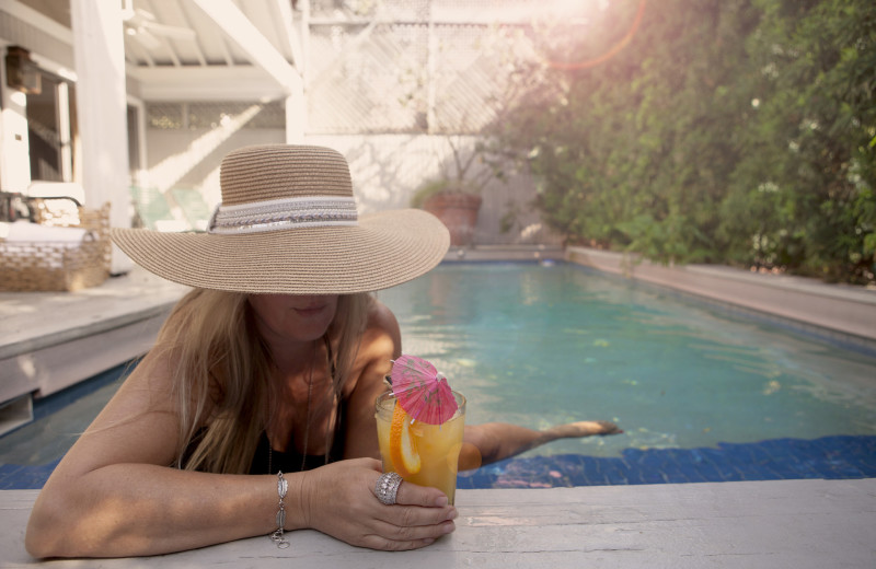 Outdoor pool at Simonton Court Historic Inn 