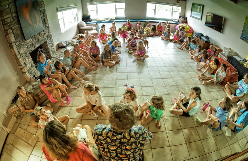 Girls cabin at Camp Champions on Lake LBJ.