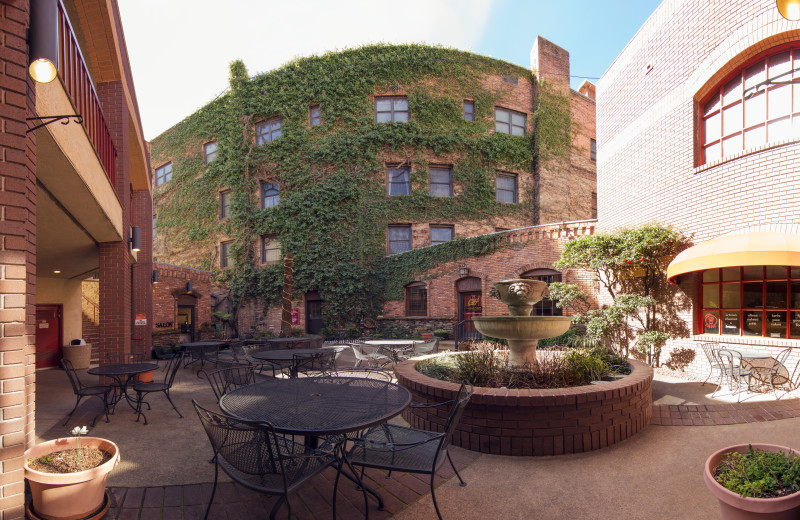 Patio at Cary House Hotel.