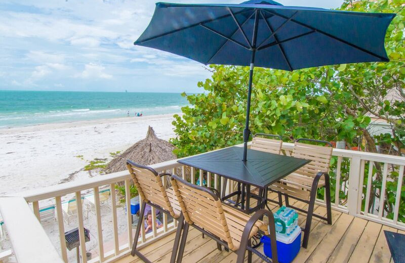 Guest balcony at Anna Maria Island Inn.