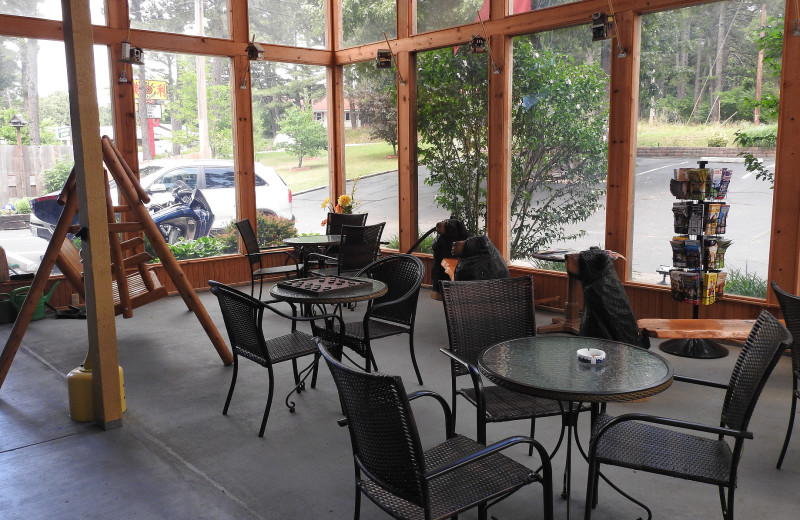 Lobby at The Lookout Lodge.