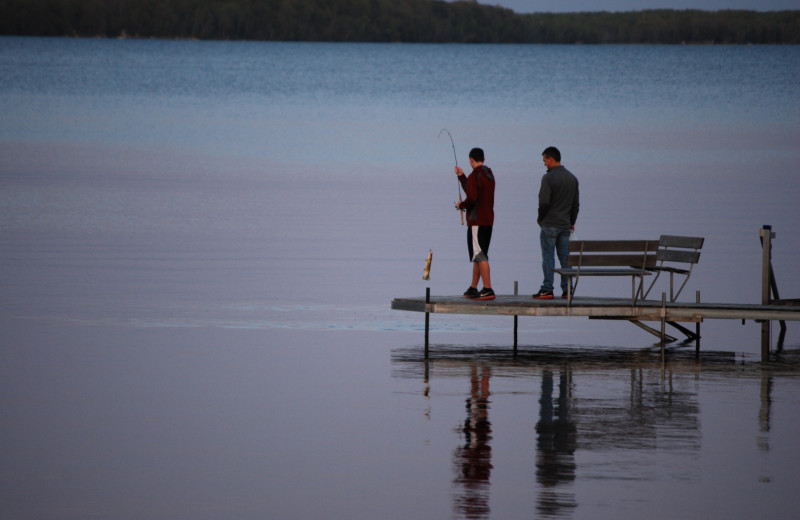 Fishing at Geiger's Trails End.