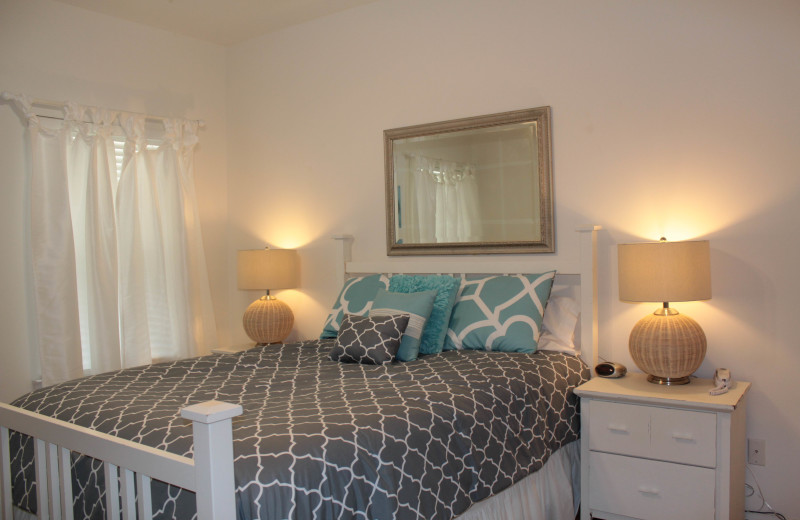 Rental bedroom at Seagrove On The Beach Property Rentals.